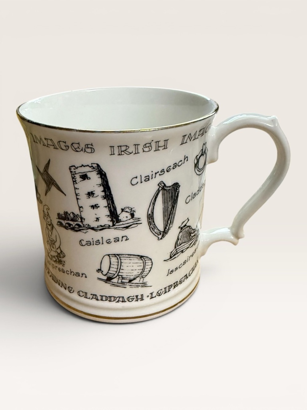 Vintage Rosalind Walshe Collection Mug - Specifically Featuring "Irish Images